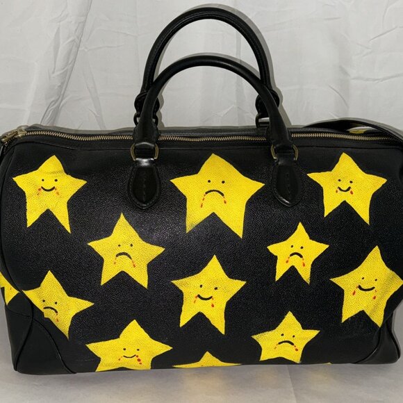 Ralph Lauren Double RL Other - Ralph Lauren RRL Handmade Black Pebbled Leather Duffle Bag Travel Bag